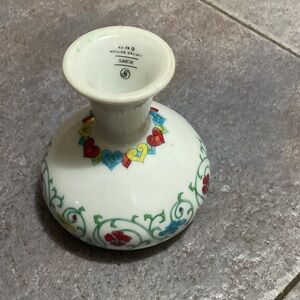 Franklin Mint Colorful Heart Vase